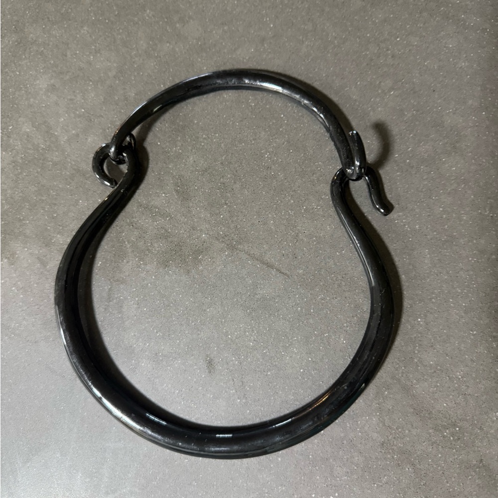 Elegant Black Metal Necklace by Bauble Bar